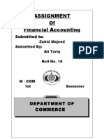 Assignment of Financial Accounting: Submitted To