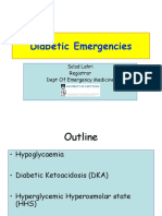 Diabetic Emergencies: Sa'ad Lahri Registrar Dept of Emergency Medicine