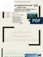 Ley de Promoción e Inversión de La Amazonía Ley N°27037