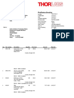 Proforma Invoice: Bill To