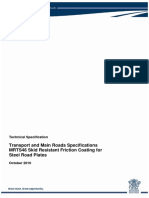 Transport and Main Roads Specifications MRTS46 Skid Resistant Friction Coating For Steel Road Plates