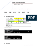 ITT430 - Microprocessor Mar2020 Exercise - Topic 4 Debug: Answer ALL Questions