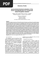 Immunohistochemical Evaluation of The Tumor Neoangiogenesis As A Prognostic Factor For Gastric Cancers