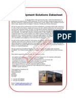 Test Equipment Solutions Datasheet