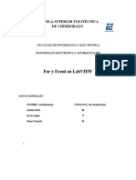 Labview For y Event