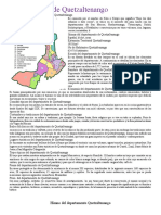 Departamento de Quetzaltenango División Política Idioma Economía Costumbres y Tradiciones Bailes Folclóricos Lugares Turísticos