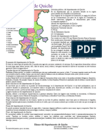 Departamento de Quiche División Política Idioma Economía Costumbres y Tradiciones Bailes Folclóricos Lugares Turísticos