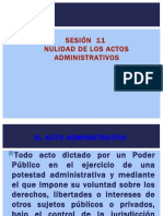 Sesión 11 Nulidad de Los Actos Administrativos