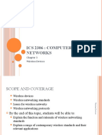 Ics 2306: Computer Networks: Wireless Devices