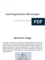 Scanning Electron Microscope: Dr. Fatimah Al-Hasani