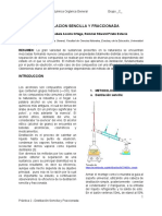 Informe 2 Destilación Simple y Fraccionada