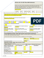 Section D: Track Record (For CW, CR, Me, FM and MW Workheads)