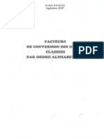 Facteurs de Conversion PDF