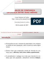 Aula 7 - Intervalo de Confiança para Duas Médias PDF