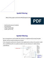 Spatial Filtering: Image Processing Fourth Year Class ECE Department Semester Two, 2017