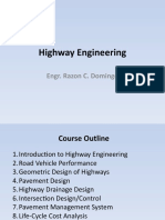 Highway Engineering: Engr. Razon C. Domingo