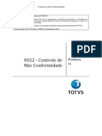 0022 - Controle de Não Conformidade - Protheus 11