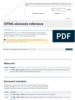 HTML Elements Reference PDF