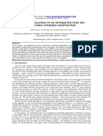 Process Simulation of An Integrated Coke Dry Quenching Combined Gasification