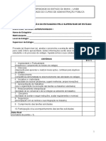 Ficha de Avaliação Do Estagiário Pelo Supervisor de Estágio