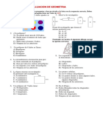 Evaluacion de Calidad Segundo Periodo Geometria Grado Quinto PDF