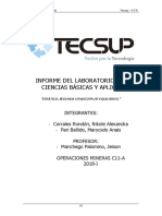 INFORME DEL LABORATORIO No2 DE CIENCIAS