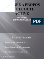 Exposée A Propos de L'écoute Active