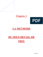 MÃ©thode Du Sous-Dã©tail de Prix