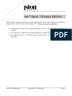 DTVault Privacy User's Manual