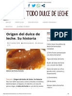 Origen Del DULCE DE LECHE Historia Detallada