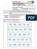 GUIA DE APRENDIZAJE 5 Descomposicion en Factores Primos 5° MATE