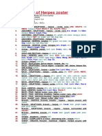 Repertory of Herpes Zoster