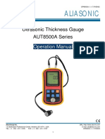 ALIA Manual AUT8500A Thickness Gauge