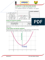 Función Cuadrática o de Segundo Grado