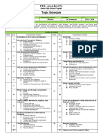 TOPIC SCHEDULE GENERAL PHYSICS Revised