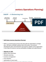 SIOP (Sales Inventory Operations Planning)