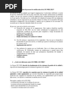 En Qué Consiste El Proceso de Certificación de La ISO 9001