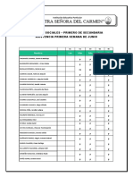 Asistencia 1º Semana de Junio