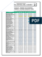 Asistencia 2º Senana de Junio