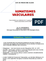 Cours 1 Re Ann e de Chirurgie Traumatismes Vasculaires DR BOUSSENSLA