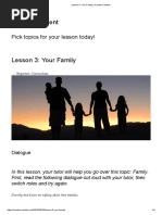 Lesson 3 - Your Family - Cambly Content