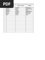 Plantilla - Excel 2