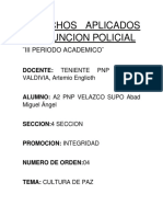 Derechos Aplicados A La Funcion Policial A2 PNP Velazco Supo PDF