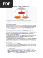 El Ciclo de Las Rocas o Ciclo Litológico