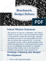 Benchmark Budget Defense