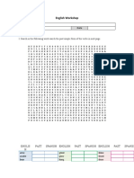 Wordsearch Irregular Verbs