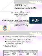 Hiper Lan (High Performance Radio LAN) : by Assistant Professor (Senior), Department of ECE