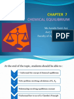 CHM131 - Chapter 7 - Chemical Equilibrium