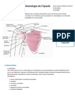 Sémiologie Épaule PDF