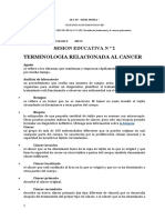 Sesion 2 Oncología TERMINOLOGIA